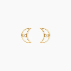 Histoire d'Or Boucles D'Oreilles Puces Brent Or Jaune Oxyde De Zirconium* Boucles D'Oreilles|Clous D'Oreilles