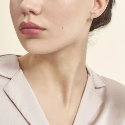 Hot Histoire d'Or Boucles D'oreilles Puces Bartolomea Feuilles Or Jaune