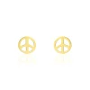 Discount Histoire d'Or Boucles D'oreilles Puces Bilal Peace Or Jaune