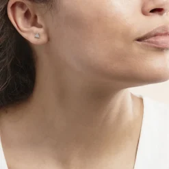 Histoire d'Or Boucles D'oreilles Puces Bartoumieu Argent Blanc Oxyde De Zirconium* Boucles D'Oreilles|Boucles D'Oreilles Fantaisie