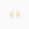 Outlet Histoire d'Or Boucles D'oreilles Puces Bayram Musique Or Jaune