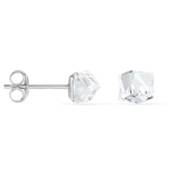 Histoire d'Or Boucles D'oreilles Puces Bridie Argent Blanc Pierre De Synthese* Boucles D'Oreilles|Boucles D'Oreilles Fantaisie