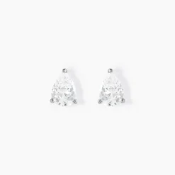 Hot Histoire d'Or Boucles D'oreilles Puces Clarysse Argent Blanc Oxyde De Zirconium