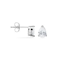 Hot Histoire d'Or Boucles D'oreilles Puces Clarysse Argent Blanc Oxyde De Zirconium