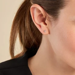 Histoire d'Or Boucles D'oreilles Puces Celesta Argent Blanc* Boucles D'Oreilles|Boucles D'Oreilles Fantaisie