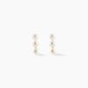 Hot Histoire d'Or Boucles D'oreilles Puces Caitlyn Or Jaune Perle De Culture