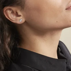 Histoire d'Or Boucles D'oreilles Puces Collinette Argent Blanc* Boucles D'Oreilles|Boucles D'Oreilles Fantaisie