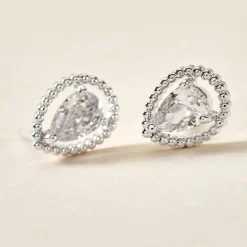 Histoire d'Or Boucles D'oreilles Puces Cyra Argent Blanc Oxyde De Zirconium* Boucles D'Oreilles|Boucles D'Oreilles Fantaisie