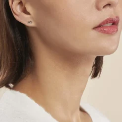 Histoire d'Or Boucles D'oreilles Puces Cony Argent Blanc* Boucles D'Oreilles|Boucles D'Oreilles Fantaisie