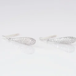 Discount Histoire d'Or Boucles D'oreilles Puces Celine Or Blanc Diamant