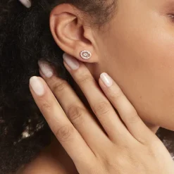 Histoire d'Or Boucles D'oreilles Puces Classical Plaqué Or Jaune Oxyde De Zirconium