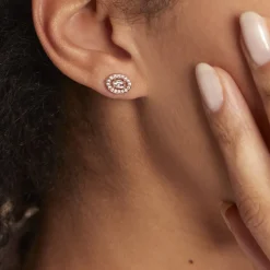 Histoire d'Or Boucles D'oreilles Puces Classical Plaqué Or Jaune Oxyde De Zirconium