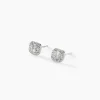Histoire d'Or Boucles D'oreilles Puces Collection 1986 Or Blanc Diamant* Boucles D'Oreilles|Clous D'Oreilles