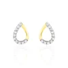 Histoire d'Or Boucles D'oreilles Puces Chrystalise Or Jaune Diamant* Boucles D'Oreilles|Clous D'Oreilles