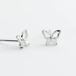 Histoire d'Or Boucles D'oreilles Puces Cyprian Argent Blanc Oxyde* Boucles D'Oreilles|Boucles D'Oreilles Fantaisie