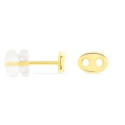 Best Histoire d'Or Boucles D'oreilles Puces Cara Or Jaune
