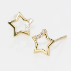 Histoire d'Or Boucles D'oreilles Puces Camomille Or Jaune Oxyde De Zirconium* Boucles D'Oreilles|Clous D'Oreilles