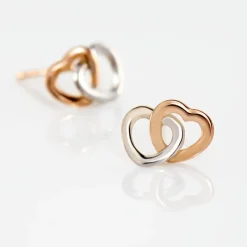 Histoire d'Or Boucles D'oreilles Puces Donna Coeurs Ajoures Or Rose* Boucles D'Oreilles|Clous D'Oreilles