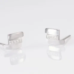 Histoire d'Or Boucles D'oreilles Puces Dolene Or Blanc Diamant* Boucles D'Oreilles|Clous D'Oreilles