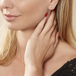 Histoire d'Or Boucles D'oreilles Puces Darina Noeud Or Jaune Oxyde De Zirconium* Boucles D'Oreilles|Clous D'Oreilles