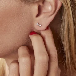 Histoire d'Or Boucles D'oreilles Puces Darina Noeud Or Jaune Oxyde De Zirconium* Boucles D'Oreilles|Clous D'Oreilles