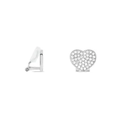 New Histoire d'Or Boucles D'oreilles Puces Darwin Argent Blanc Oxyde