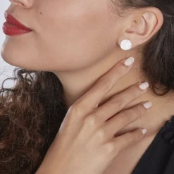 Histoire d'Or Boucles D'oreilles Puces Darwin Argent Blanc Oxyde* Boucles D'Oreilles|Boucles D'Oreilles Fantaisie