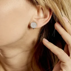 Histoire d'Or Boucles D'oreilles Puces Darwin Argent Blanc Oxyde* Boucles D'Oreilles|Boucles D'Oreilles Fantaisie