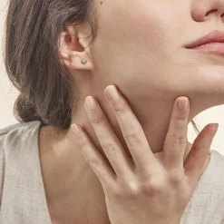 Histoire d'Or Boucles D'oreilles Puces Daria C艙ur 0 Or Jaune Strass* Boucles D'Oreilles|Clous D'Oreilles