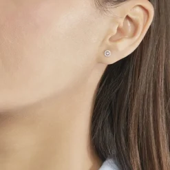 Histoire d'Or Boucles D'oreilles Puces Domitia Or Blanc Diamant* Boucles D'Oreilles|Clous D'Oreilles