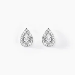 Histoire d'Or Boucles D'oreilles Puces Domitia Or Blanc Diamant* Boucles D'Oreilles|Clous D'Oreilles