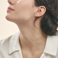 Histoire d'Or Boucles D'oreilles Puces Domitia Or Blanc Diamant* Boucles D'Oreilles|Clous D'Oreilles