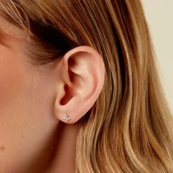 Histoire d'Or Boucles D'Oreilles Puces Daithi Or Jaune Oxyde De Zirconium* Boucles D'Oreilles|Clous D'Oreilles