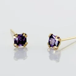 Histoire d'Or Boucles D'oreilles Puces Doreen Carre Or Jaune Oxyde De Zirconium* Boucles D'Oreilles|Clous D'Oreilles