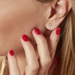 Histoire d'Or Boucles D'oreilles Puces Doreen Carre Or Jaune Oxyde De Zirconium* Boucles D'Oreilles|Clous D'Oreilles