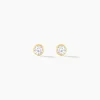 Histoire d'Or Boucles D'oreilles Puces Daria Serti Clos Or Jaune Oxyde De Zirconium* Boucles D'Oreilles|Clous D'Oreilles