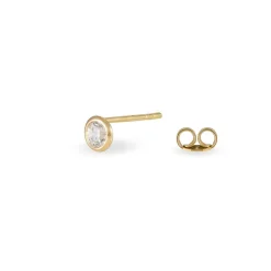Histoire d'Or Boucles D'oreilles Puces Daria Serti Clos Or Jaune Oxyde De Zirconium* Boucles D'Oreilles|Clous D'Oreilles