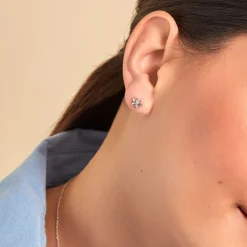 Histoire d'Or Boucles D'oreilles Puces Darline Argent Blanc Oxyde De Zirconium* Boucles D'Oreilles|Boucles D'Oreilles Fantaisie