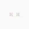 Histoire d'Or Boucles D'oreilles Puces Doreen Carre Or Rose Oxyde De Zirconium* Boucles D'Oreilles|Clous D'Oreilles