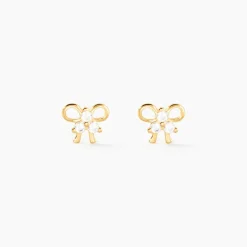 Histoire d'Or Boucles D'oreilles Puces Darina Noeud Or Jaune Oxyde De Zirconium* Boucles D'Oreilles|Clous D'Oreilles