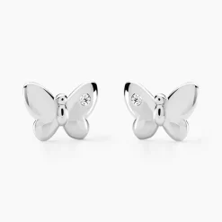 Discount Histoire d'Or Boucles D'oreilles Puces Diep Argent Blanc Oxyde De Zirconium