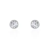 Histoire d'Or Boucles D'oreilles Puces Daria Serti Clos Or Blanc Oxyde De Zirconium* Boucles D'Oreilles|Clous D'Oreilles