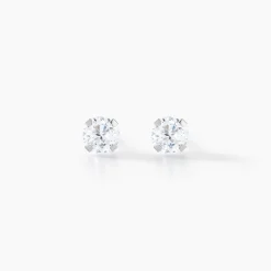 Histoire d'Or Boucles D'oreilles Puces Eddie Or Blanc Oxyde De Zirconium* Boucles D'Oreilles|Clous D'Oreilles