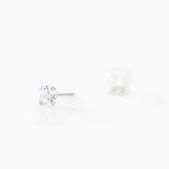 Histoire d'Or Boucles D'oreilles Puces Eddie Or Blanc Oxyde De Zirconium* Boucles D'Oreilles|Clous D'Oreilles