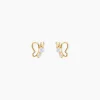 Histoire d'Or Boucles D'oreilles Puces Evaelle Papillon Or Jaune Oxyde De Zirconium* Boucles D'Oreilles|Clous D'Oreilles