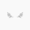 Discount Histoire d'Or Boucles D'oreilles Puces Evonne Argent Blanc Oxyde De Zirconium