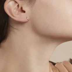 Clearance Histoire d'Or Boucles D'oreilles Puces Eirena Or Blanc Diamant