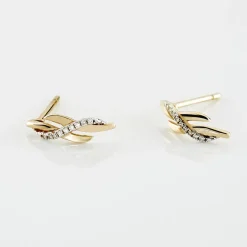 Histoire d'Or Boucles D'oreilles Puces Ester Or Jaune Diamant* Boucles D'Oreilles|Clous D'Oreilles