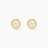 Discount Histoire d'Or Boucles D'oreilles Puces Eden Serti Pneu Or Jaune Oxyde De Zirconium