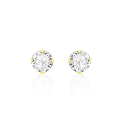 Histoire d'Or Boucles D'oreilles Puces Eddie Or Jaune Oxyde De Zirconium